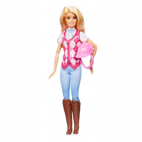 Barbie Malibu Jockey im Reitkostüm mit Helm – Set Mattel