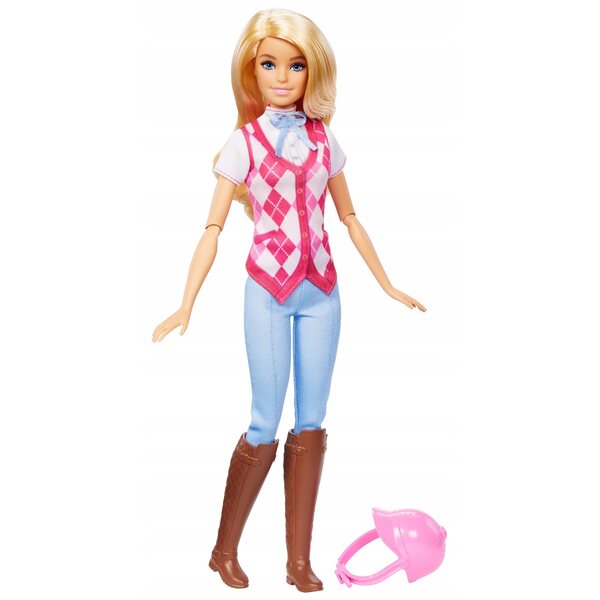 Barbie Malibu Jockey im Reitkostüm mit Helm – Set Mattel