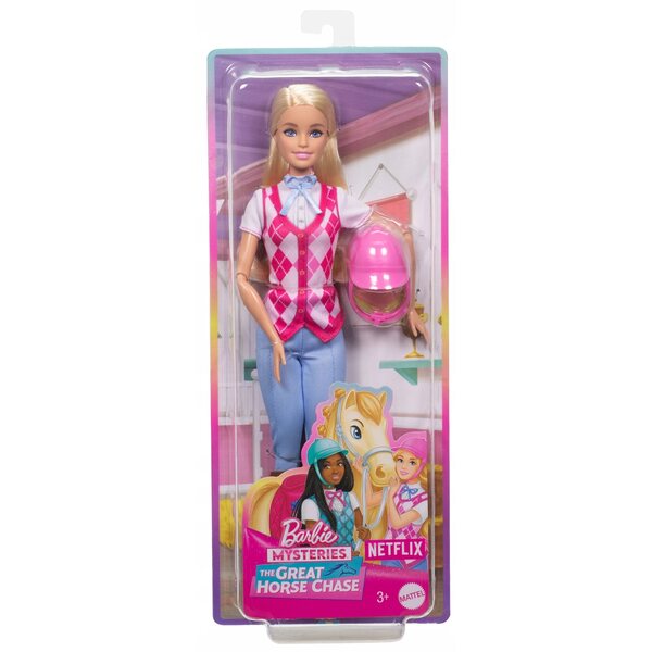 Barbie Malibu Jockey im Reitkostüm mit Helm – Set Mattel