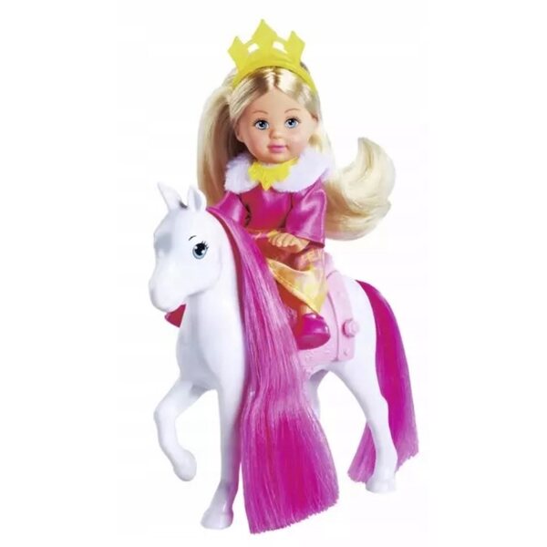 Principessa Evi con passeggiata in slitta - bambola principessa colorata 12 cm