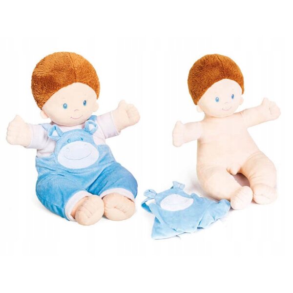 Anatomische neugeborene männliche Puppe mit abnehmbarer Kleidung und realistischem Gewicht