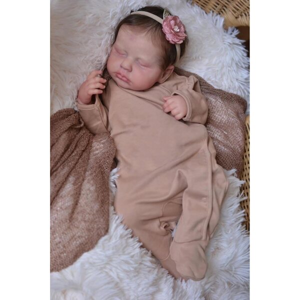 Bambolina Reborn 49 cm - bambola neonata realistica per bambini 0+