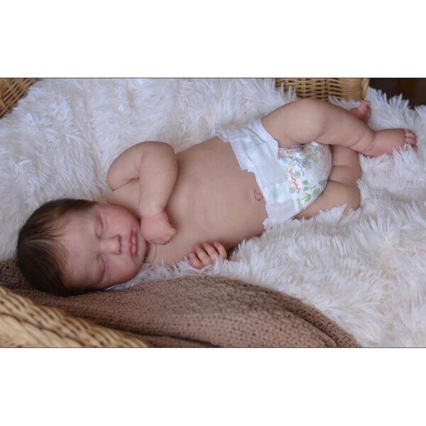 Bambolina Reborn 49 cm - bambola neonata realistica per bambini 0+