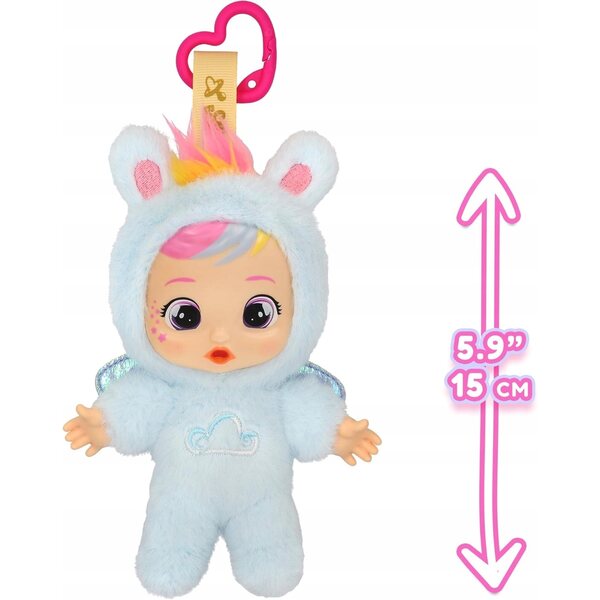 Cry Babies Cuties Jenna Mini-Plüschtier für Kinder ab 18 Monaten, weich und tragbar
