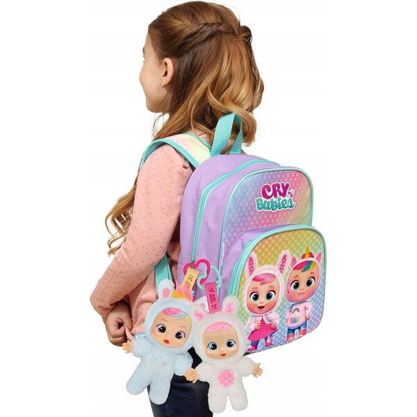 Cry Babies Cuties Jenna Mini-Plüschtier für Kinder ab 18 Monaten, weich und tragbar