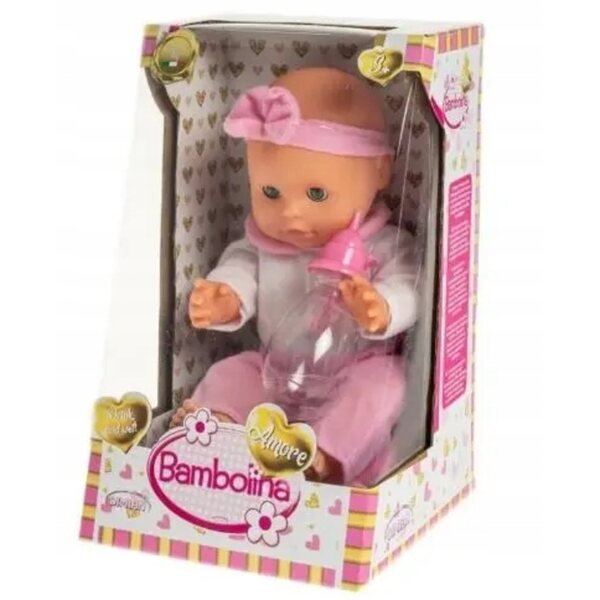 Bambolina SmilyPlay BD1807 28 cm con Accessori e Funzioni Realistiche per Bambini 3+
