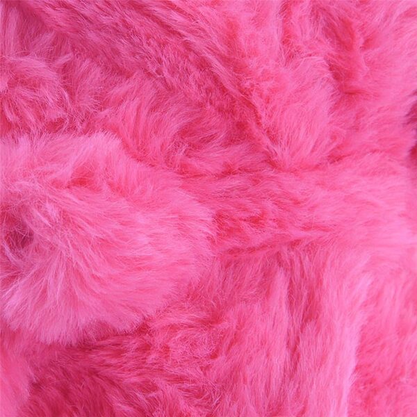 Accappatoio per Bambola da 46 cm in Peluche con Cintura - Accessorio Casual Rosso Rosa