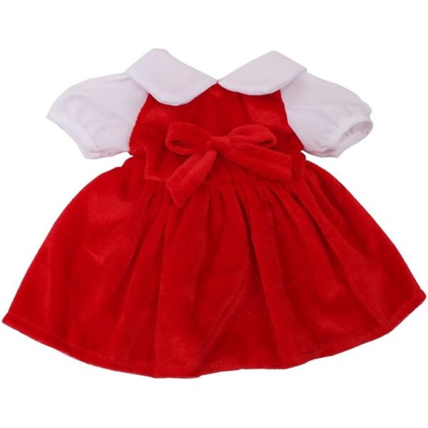 Abito Rosso per Bambola 18 Pollici 46 cm - Vestito Casual Sicuro e Facile da Indossare