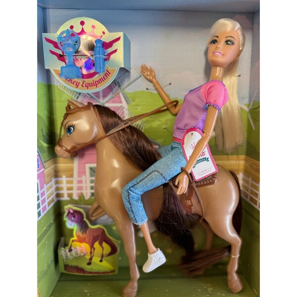 Doll con Cavallo Equestrian Set Horse Club: Gioco di Equitazione per Bambini