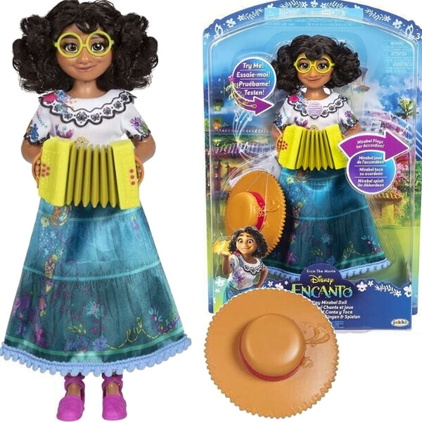 Bambola Mirabel Madrigal Disney Encanto 28 cm con musica e accessori