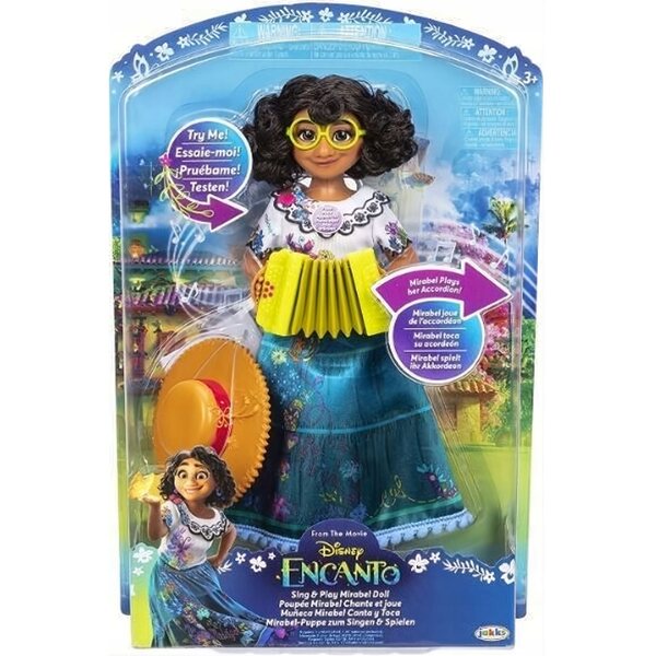 Bambola Mirabel Madrigal Disney Encanto 28 cm con musica e accessori