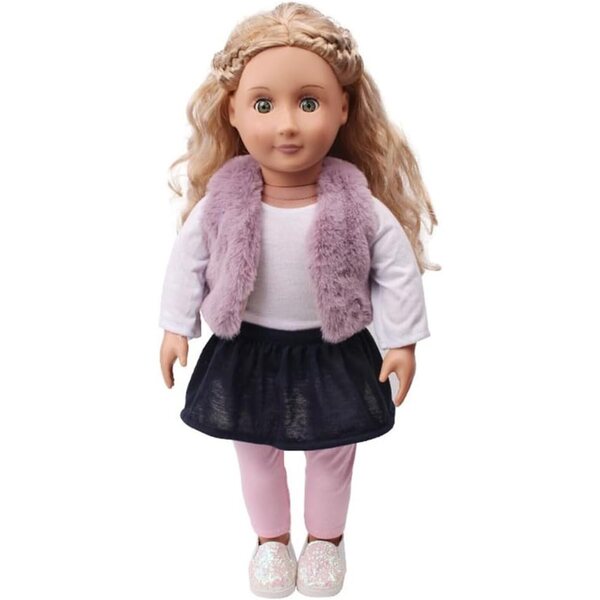 18-Zoll-Fleeceweste für 46 cm große amerikanische Puppe – Uteruik Casual Accessoire