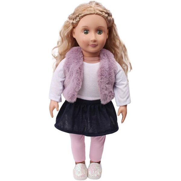 18-Zoll-Fleeceweste für 46 cm große amerikanische Puppe – Uteruik Casual Accessoire