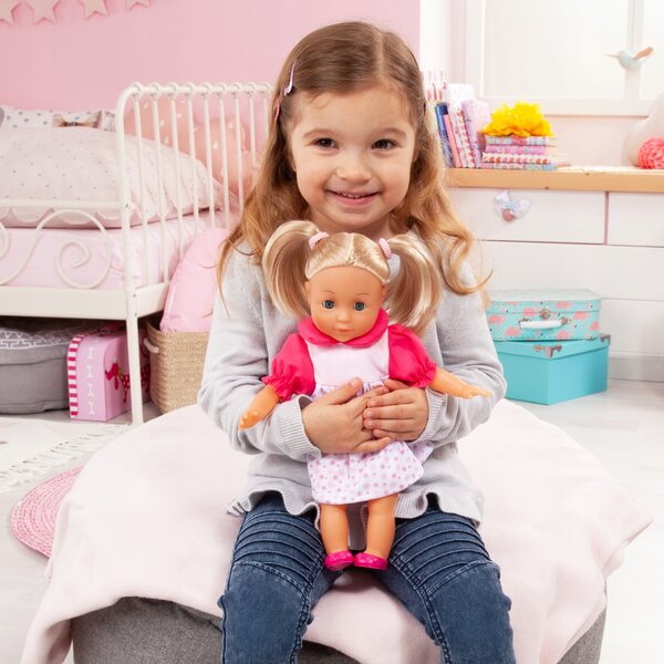 Bayer Design Anna Little Love Bambola 33cm con 100 Suoni e Accessori