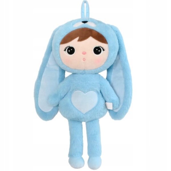 Bambola Metoo Coniglio azzurro 50 cm con nome personalizzato e metrica nascita