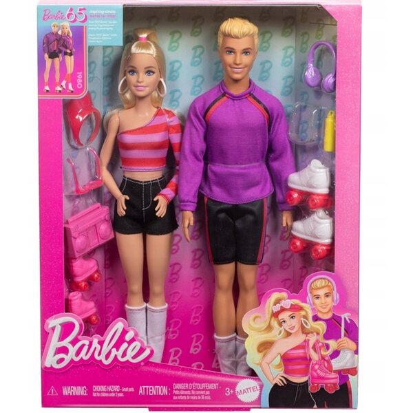 Barbie und Ken Fashionista mit Rollschuhen Mattel 3+ Puppenset