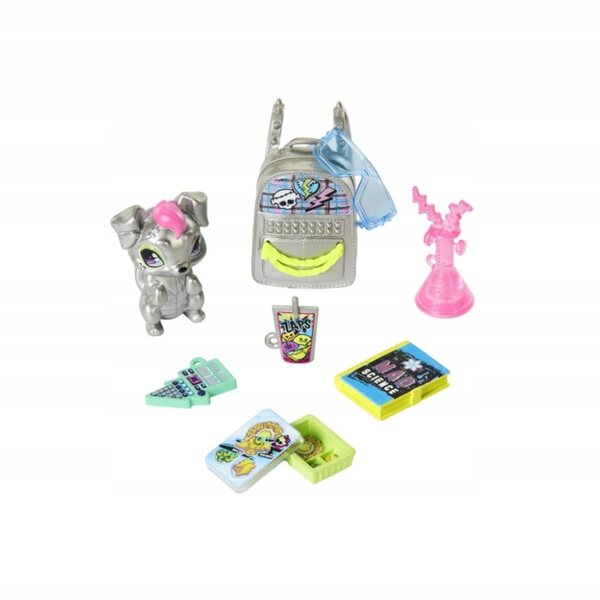 Monster High Frankie Stein: bambola 29 cm con accessori e cagnolino