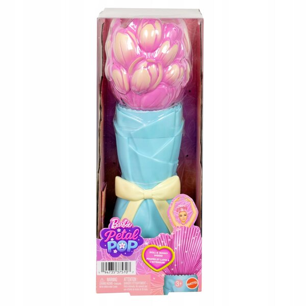 Lalcka Barbie Petal Pop Duftende rosa Tulpe mit Zubehör und Hase
