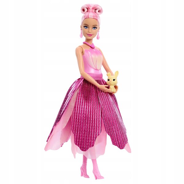 Lalcka Barbie Petal Pop Duftende rosa Tulpe mit Zubehör und Hase