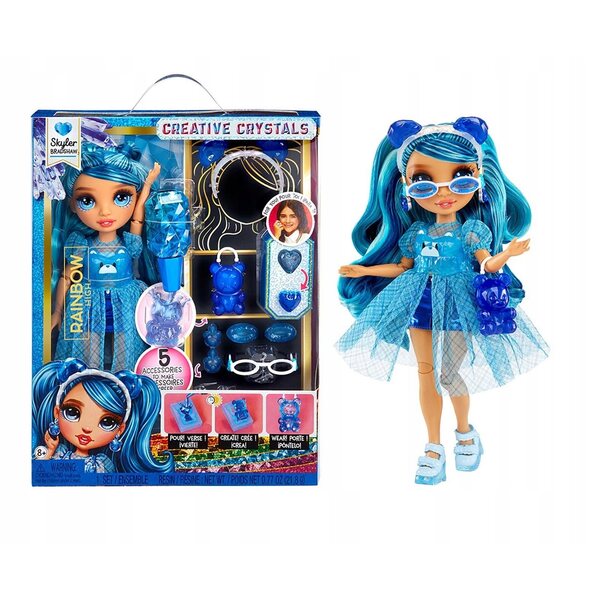 Rainbow High Skyler con Accessori Creativi DIY - Bambola con Gioielli da Creare