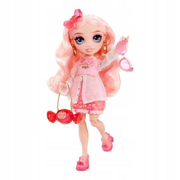 Lalke Rainbow High Bella mit kreativem Zubehör und DIY-Schmuck, 28 cm