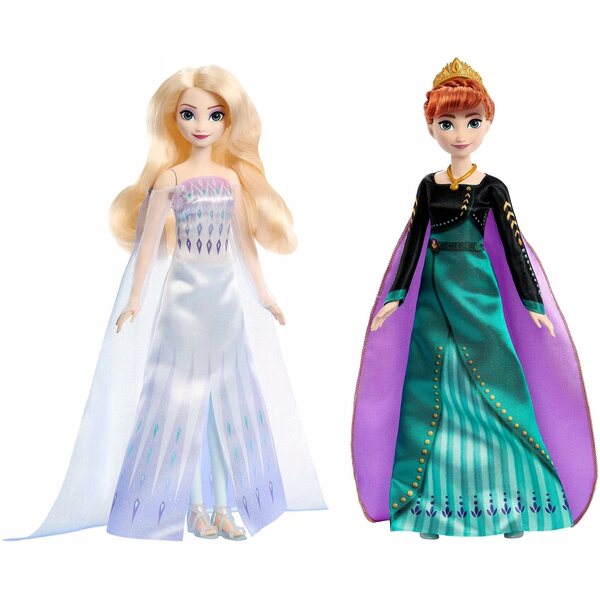 Set di bambole Anna ed Elsa da Frozen con suoni e pupazzo Olaf 30 cm