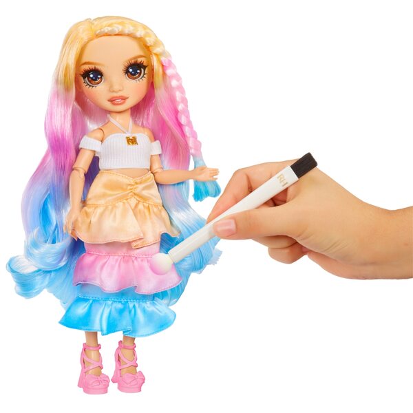 Rainbow High Acquerello & Crea bambola da colorare con Accessori Inclusi