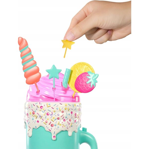 Barbie Pop Reveal Set mit Duftpuppe und farbenfrohen Accessoires für Kinder ab 3 Jahren