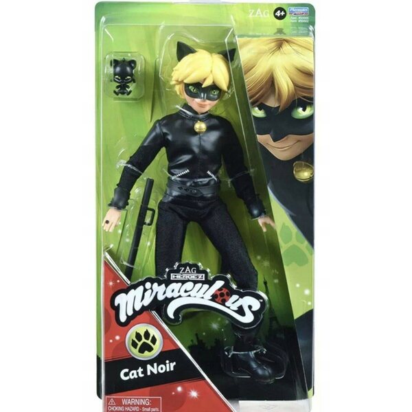 Bambola Miraculous Adrien come Gatto Nero 33 cm con Accessori Playmates Toys