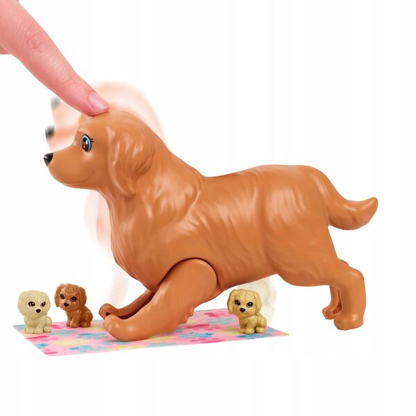 Barbie e la nascita dei cuccioli set con bambola, 4 cuccioli e accessori