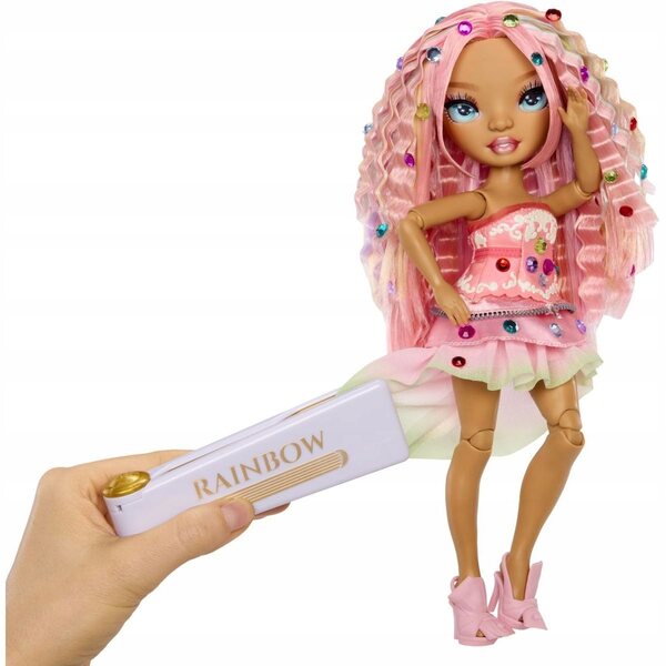 Bambola Rainbow High Be Dazzling Adeline Rose 28 cm con accessori scintillanti