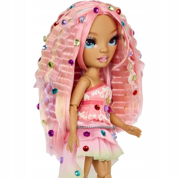 Bambola Rainbow High Be Dazzling Adeline Rose 28 cm con accessori scintillanti