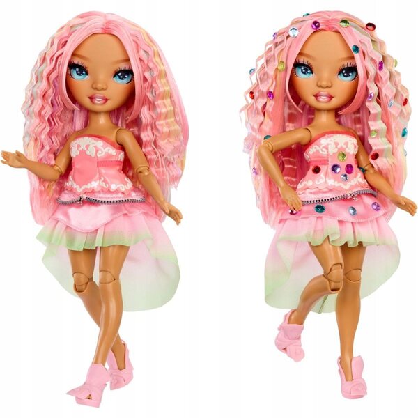 Bambola Rainbow High Be Dazzling Adeline Rose 28 cm con accessori scintillanti