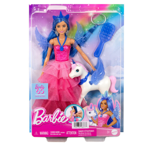 Barbie Sapphire Winged Unicorn: Zauberhafte Puppe für Kinder ab 3 Jahren, 29 cm