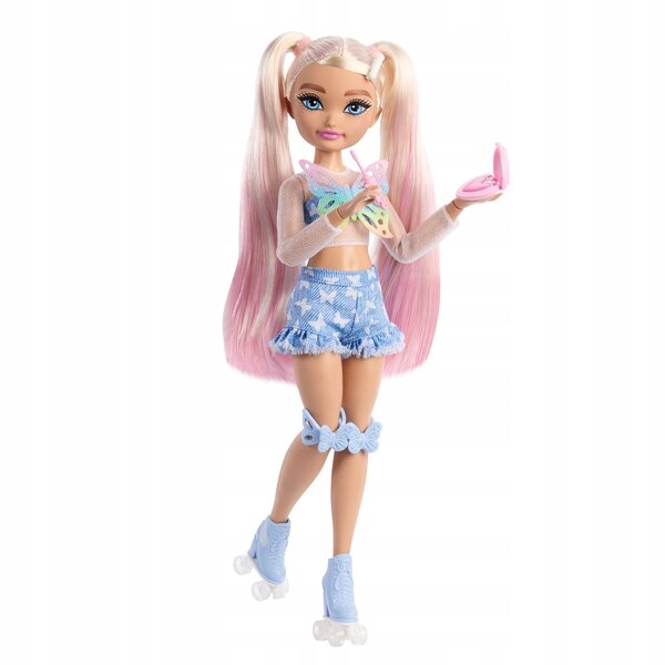 Barbie Dream Besties Malibu mit Rollschuhen für Kinder ab 4 Jahren