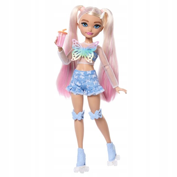 Barbie Dream Besties Malibu mit Rollschuhen für Kinder ab 4 Jahren