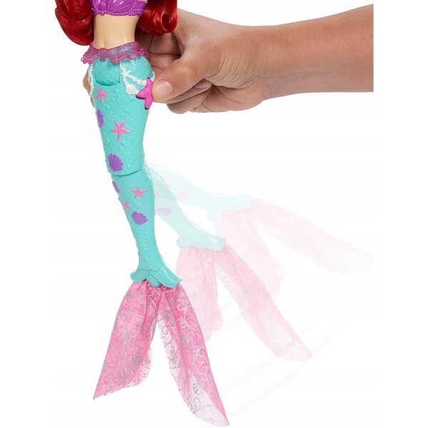 Mattel Sirena Ariel bambola 29 cm con figura Sebastian per bambini 3+