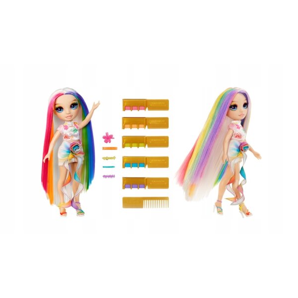 Rainbow High Amaya Chalk & Style - Кукла с боядисана коса и модни аксесоари