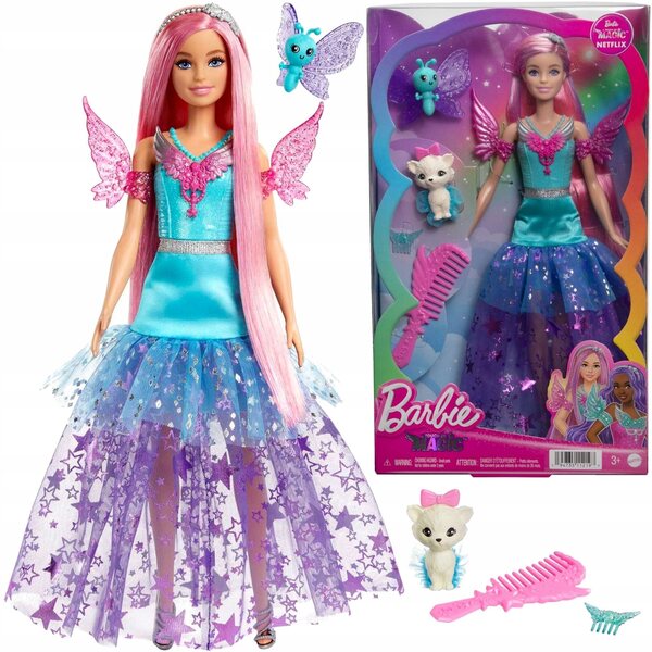 Barbie Magic Malibu mit langen Haaren und doppeltem Haustierbegleiter Mattel