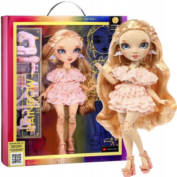 Rainbow High Doll Victoria Whitman Light Pink bambola moda per bambini 4+
