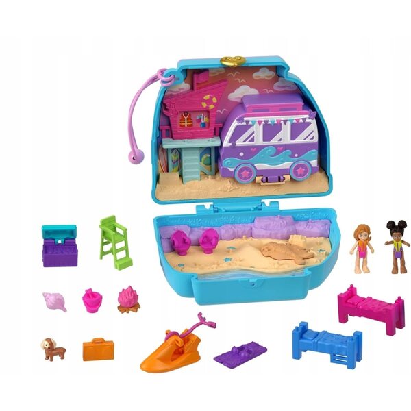 Polly Pocket set psića za plažu s mini lutkama i dodacima
