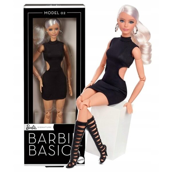 Barbie Basics Modell 02 in kleinem Schwarz – Mattel Collection Puppe 29 cm