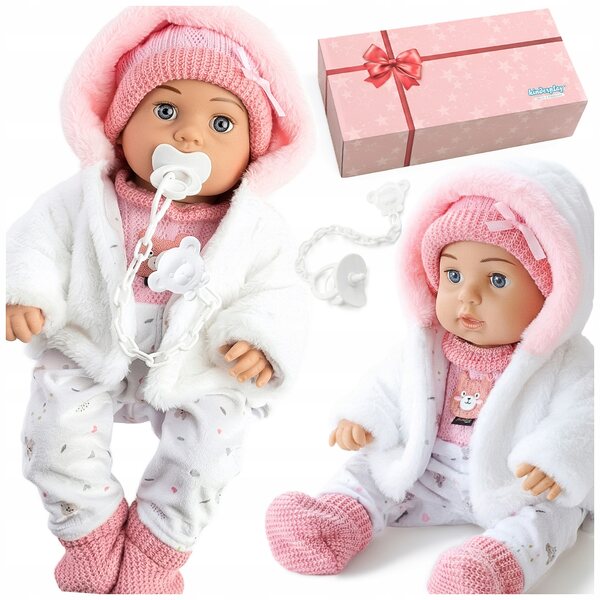 Baby Doll 41 cm Interattiva con suoni e morbidi vestiti Kinderplay