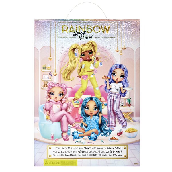 Bambola Rainbow High Junior SUNNY MADISON PJ Party con pigiama e accessori musicali