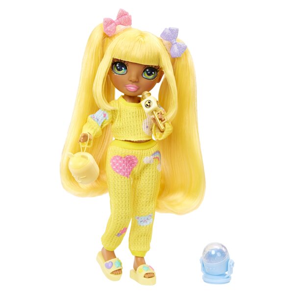 Bambola Rainbow High Junior SUNNY MADISON PJ Party con pigiama e accessori musicali