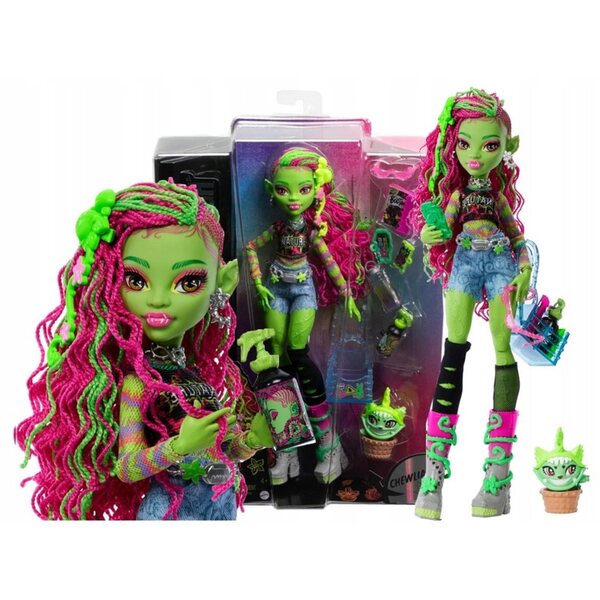 Venus McFlytrap Monster High с котка Chewlian и оригинални аксесоари Mattel