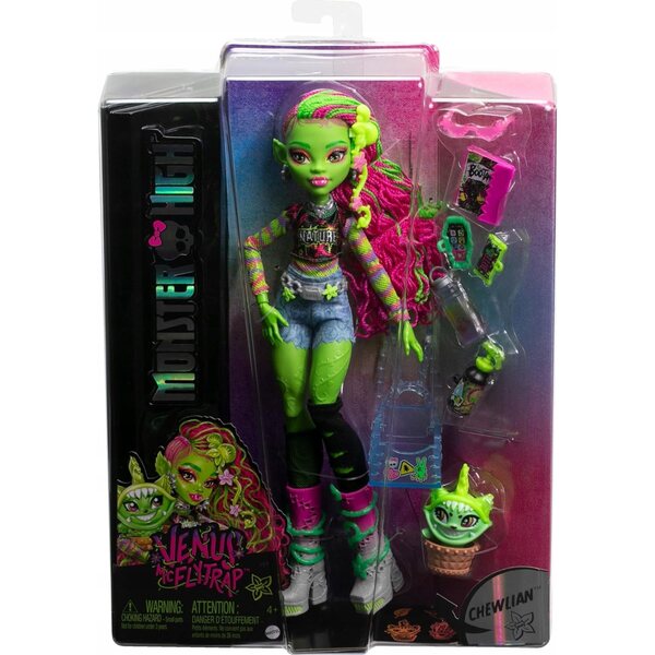 Venus McFlytrap Monster High с котка Chewlian и оригинални аксесоари Mattel