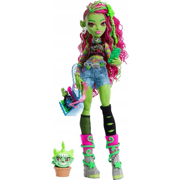 Venus McFlytrap Monster High с котка Chewlian и оригинални аксесоари Mattel