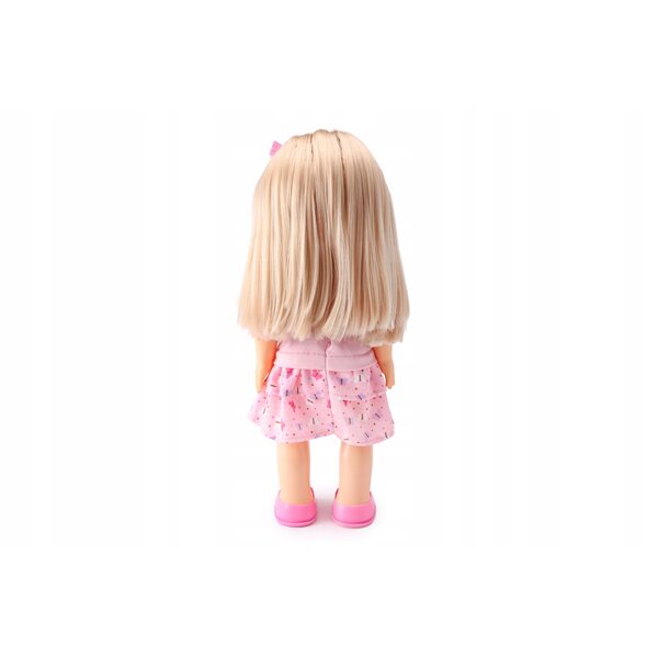 Bambola interattiva Natalia che cammina e canta 40 cm rosa per bambine