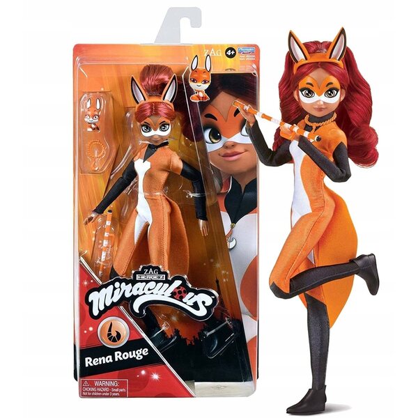 Miraculous Ladybug und Nero the Cat Playmates Toys 27 cm große rote Kitka-Puppe